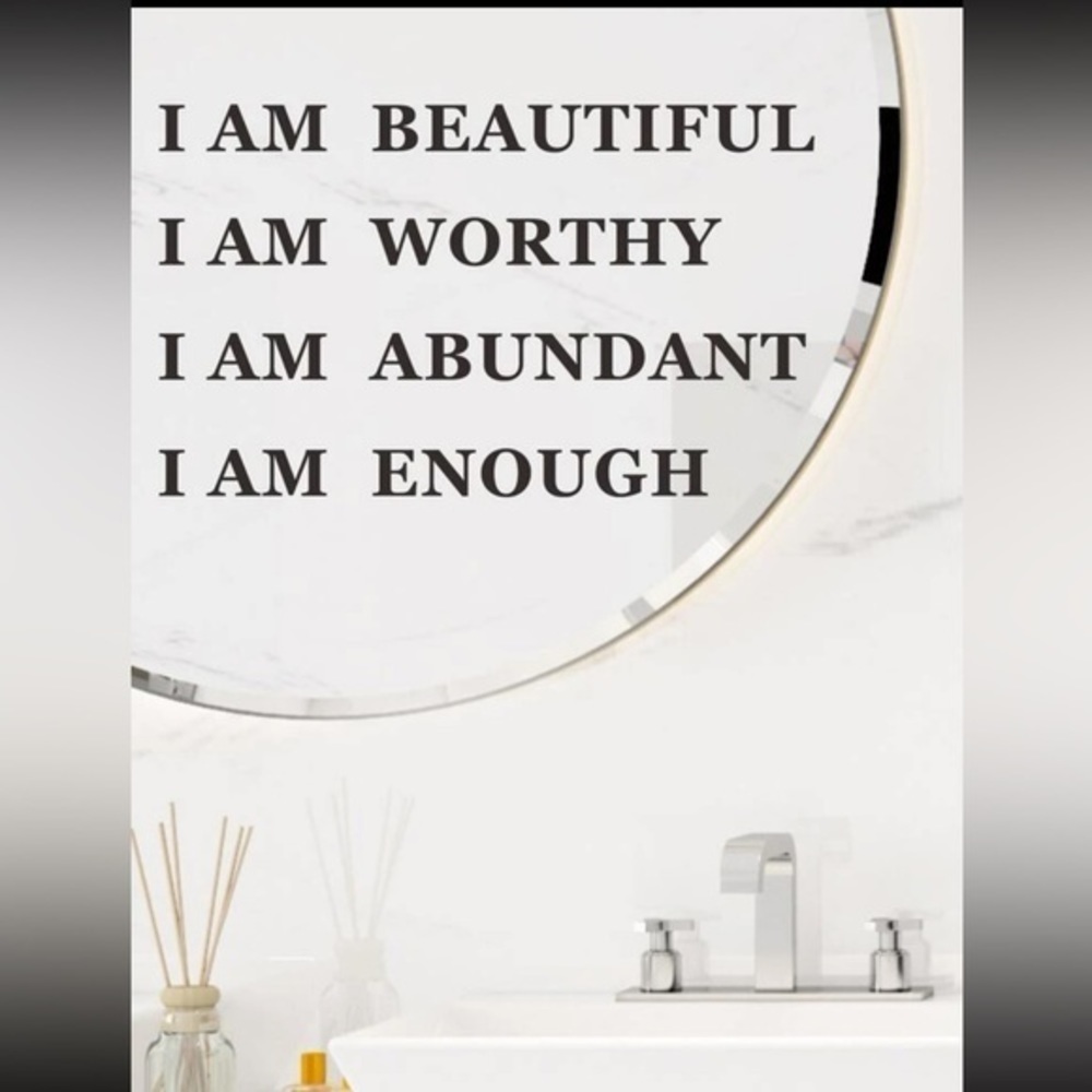 Affirmation Self Care Graphic Wall Sticker Decor